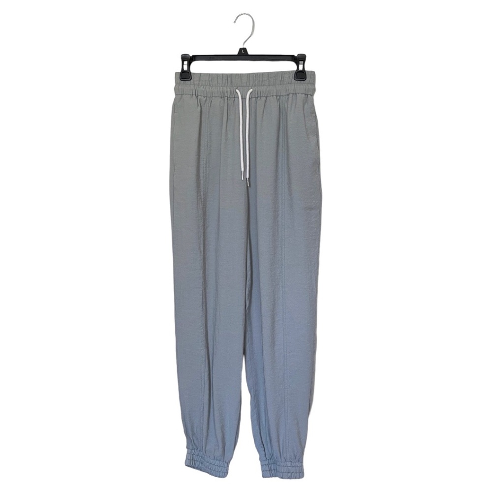 ZARA Women's Front Seam High-Rise Jogger Pants in Light Oliver Green. Size M